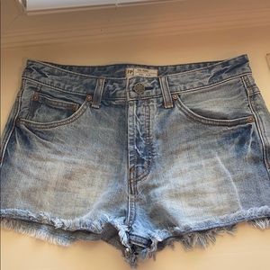 Free People denim shorts